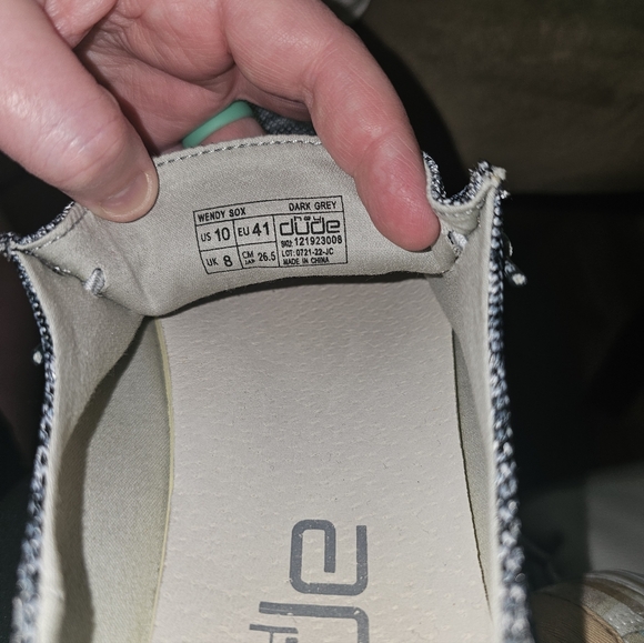 Wendy Sox Hey Dudes In Dark Grey - Picture 3 of 5